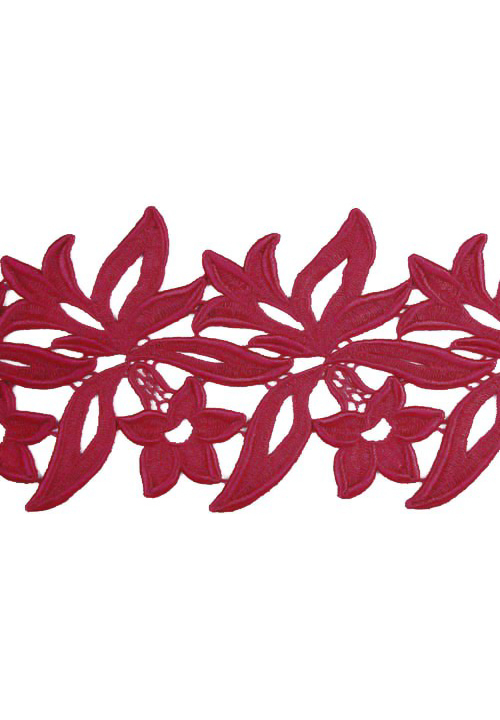 Red lace ribbon discount